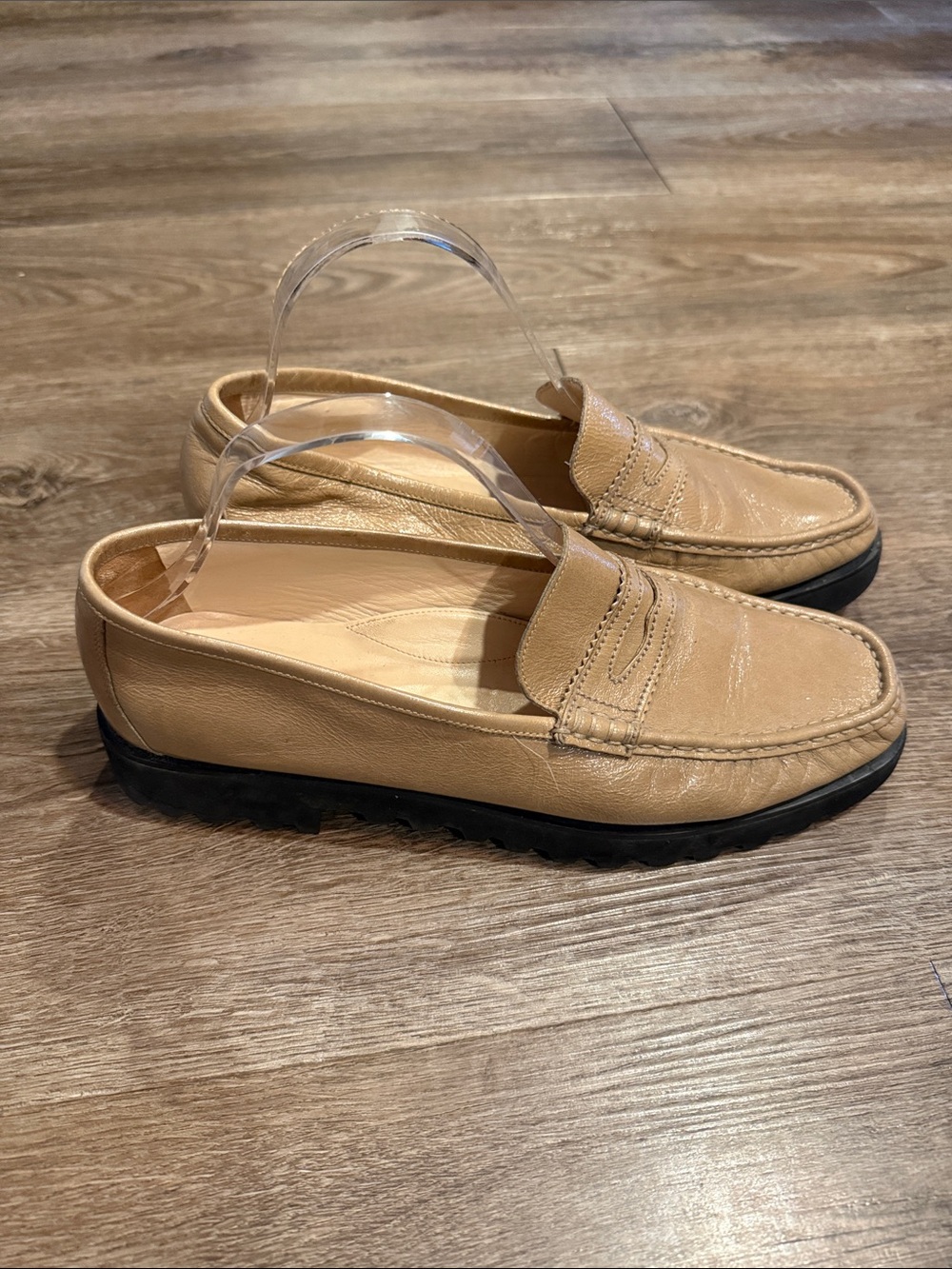 Susan Van Der Linde Tan Leather Loafer Size 41 US 9.5-10